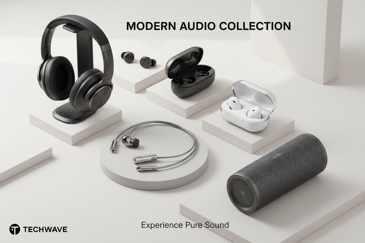 Earbuds, Earphones, Headphones & Audio Devices