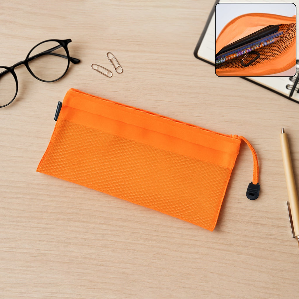 Desk Zip Mesh Supplies Bag