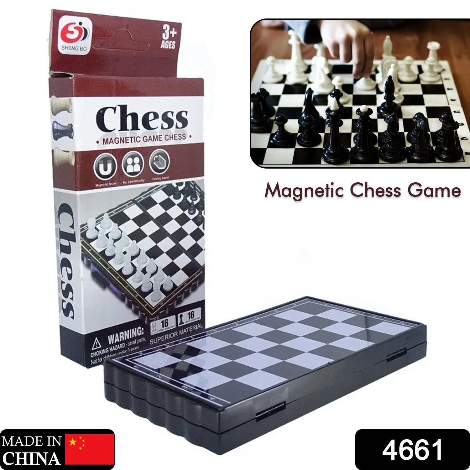 Classic chess pieces - Magnetic Chess Board