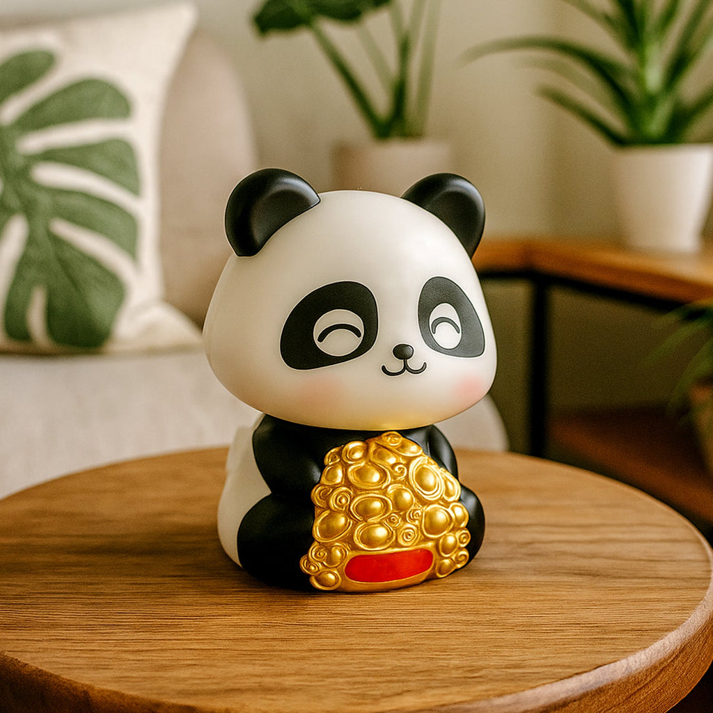 Solar Powered Moving Panda Car Dashboard Decoration – 1 Pc