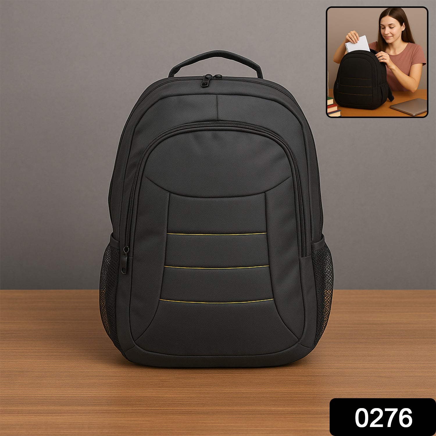 Laptop Bag Lightweight Water-Resistant with Pockets & Adjustable Strap