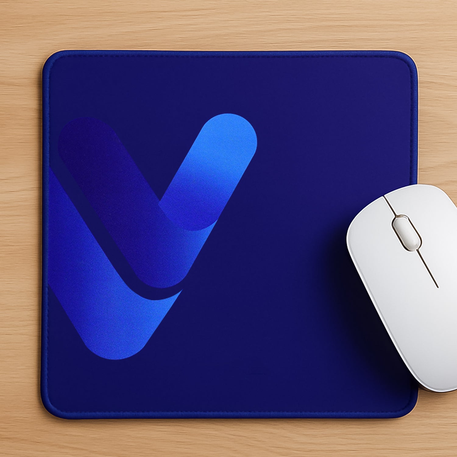 Gaming Mouse Pad featuring a blue abstract design, waterproof and skid resistant, ideal for gaming and office use.