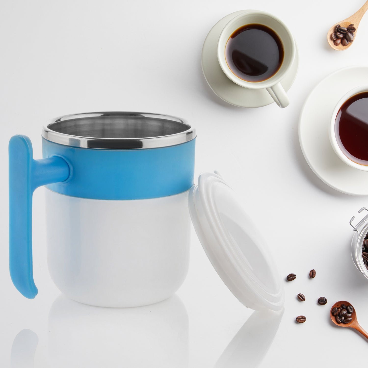 Stainless Steel Insulated Coffee/Tea Mug with Lid