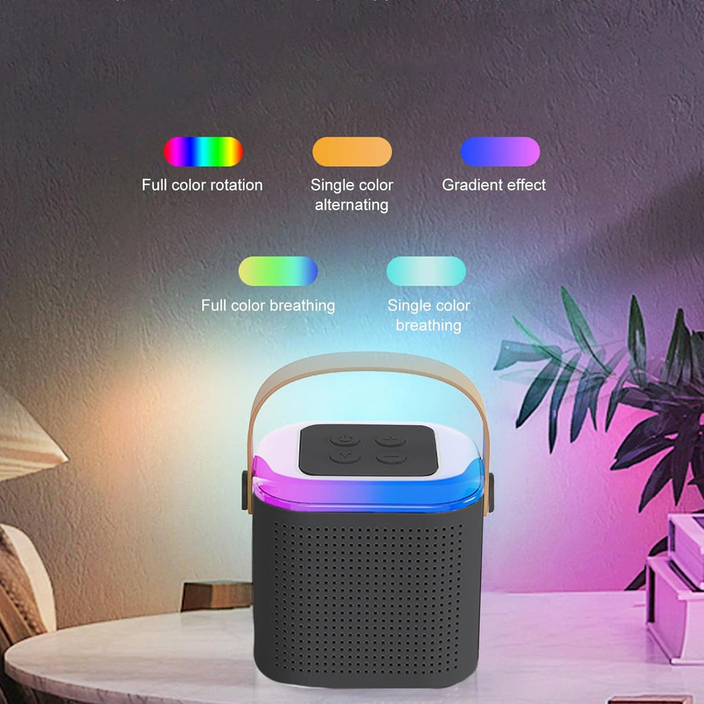 Wireless Karaoke Speaker & Mic Set | RGB Lights | Portable Bluetooth Speaker