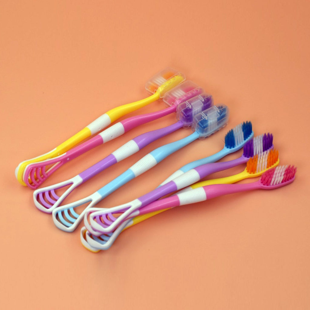 2-in-1 Toothbrush with tongue cleaner
