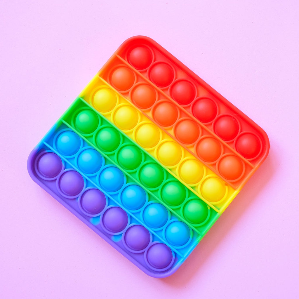 Square silicone toy for stress relief
