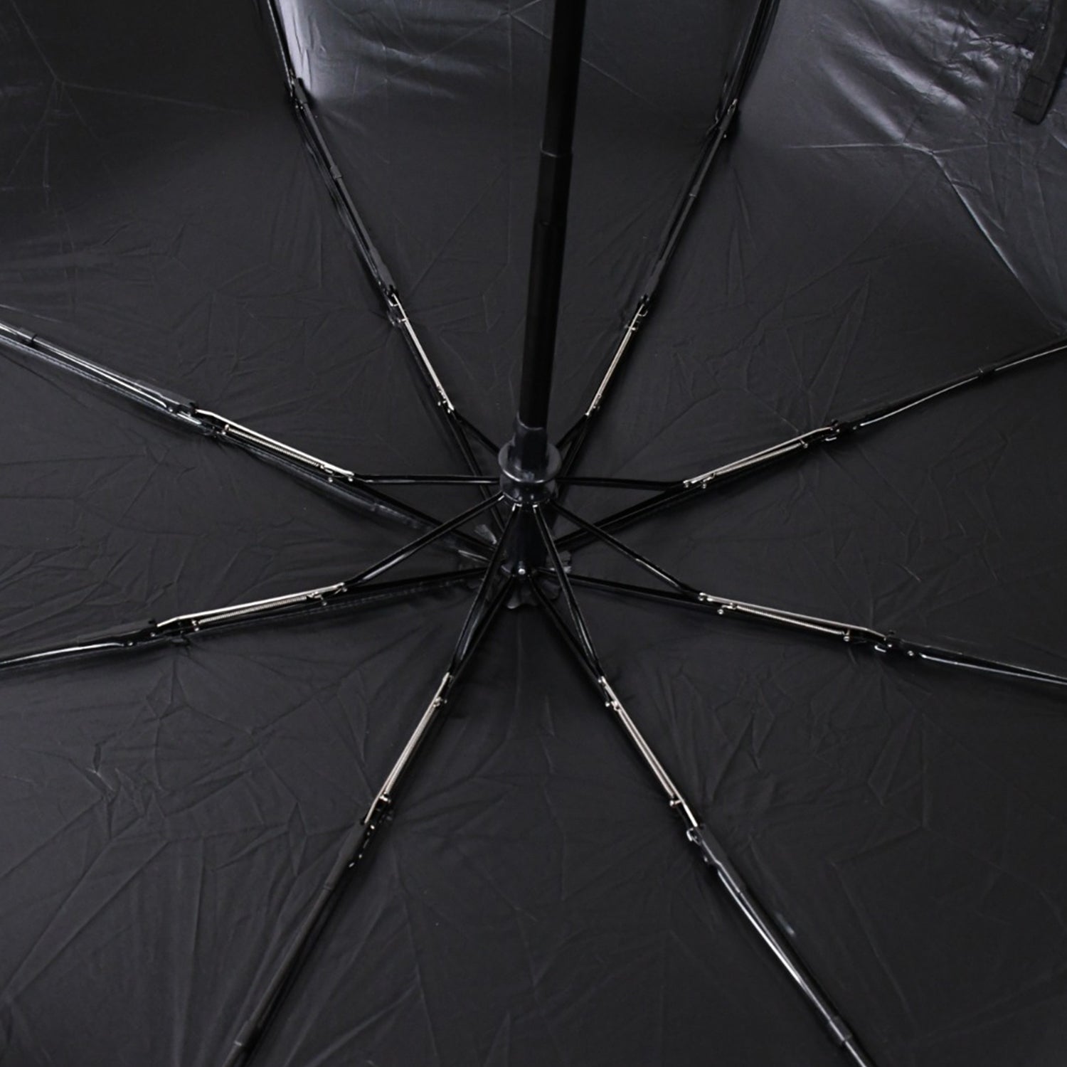 2 Fold Manual Umbrella – Wind, Sun & Rainproof with Steel Shaft & Wrist Strap