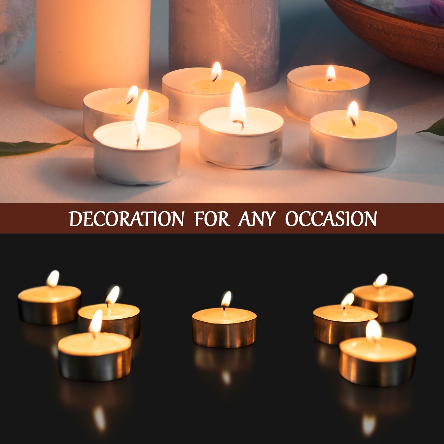 Colorful decorative candles, ideal for birthdays and anniversaries