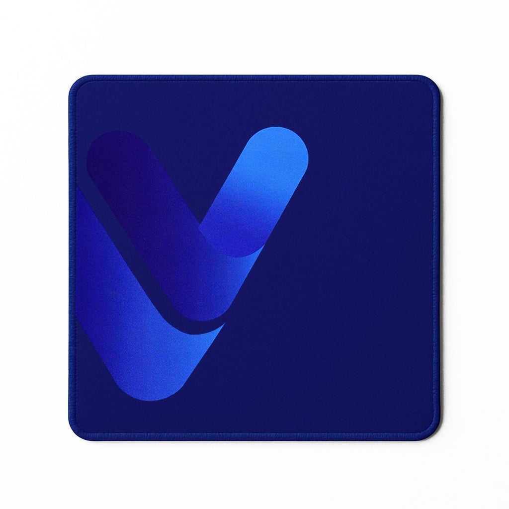 Gaming Mouse Pad featuring a blue abstract design, waterproof and skid resistant, ideal for gaming and office use.