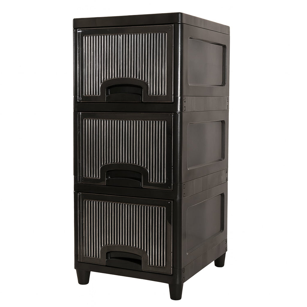 3-Layer Plastic Storage Drawer Cabinet – SALEOMAX