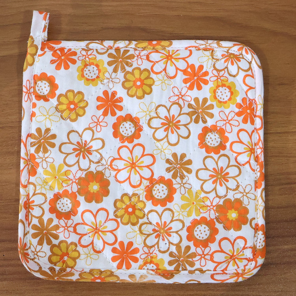 Kitchen Heat Resistant Quilted Pot Holder & Oven Mitt Pad (1 Pc / 16x16 Cm)