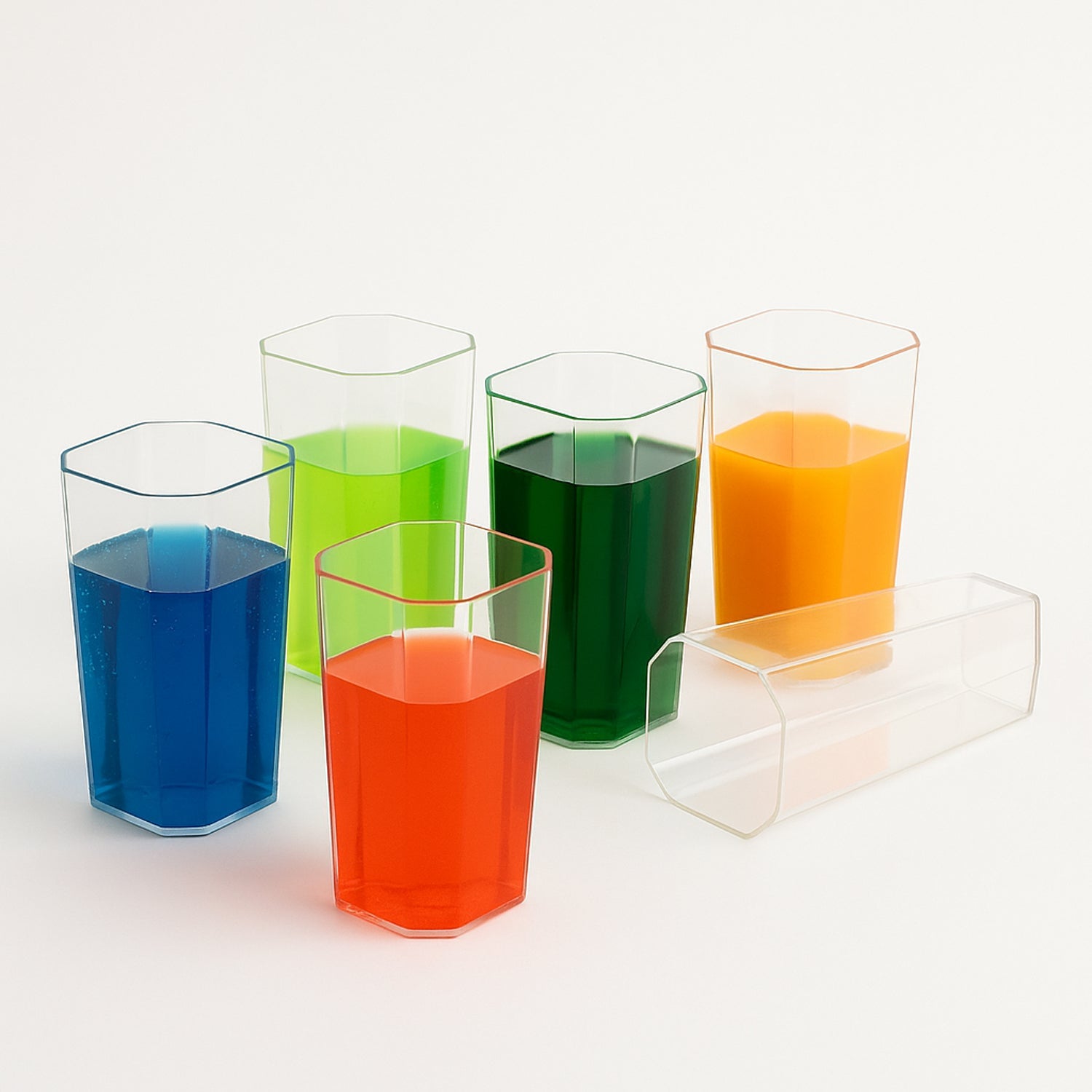Unbreakable Stylish Plastic Glass Set
