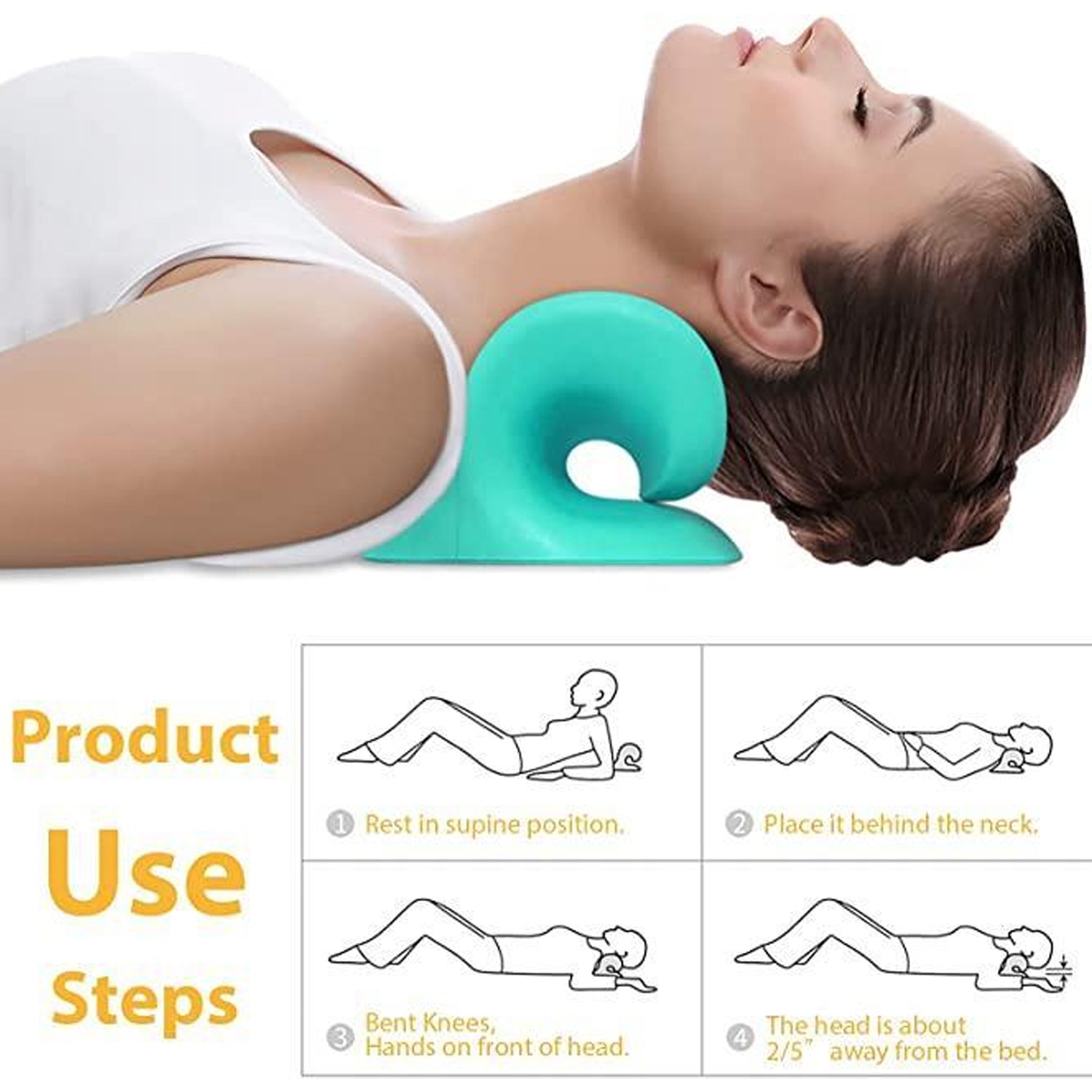 Acupressure neck relaxer -Cervical pillow for neck 