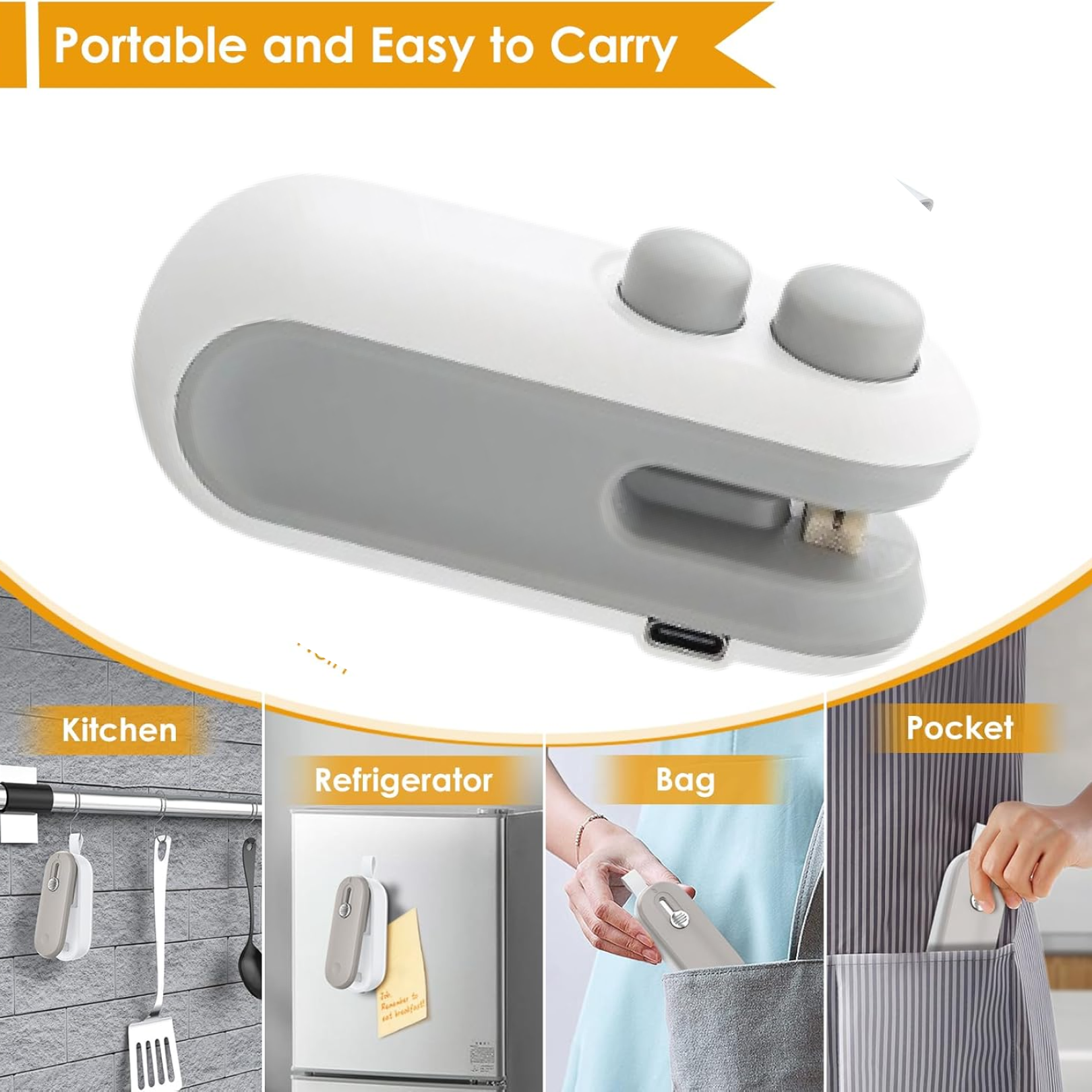 Mini Bag Sealer, 2 in 1 Seal & Cutter Heat Sealers