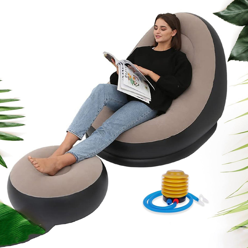 Portable Air Sofa Comfort couch- Ottoman Style