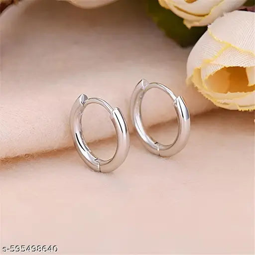925 Sterling Silver Hoop Earrings | 10MM