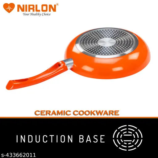 Nirlon Ceramic Cooking Fry Pan 24 cm