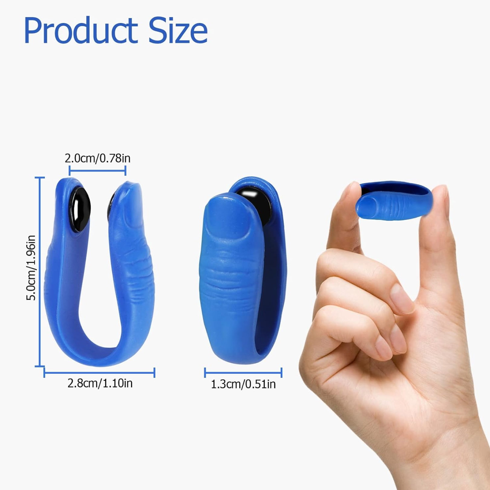 Sugar Control Acupressure Hand Pressure Point Clip Migraine Relief Clip with Magnets (1 Pc)