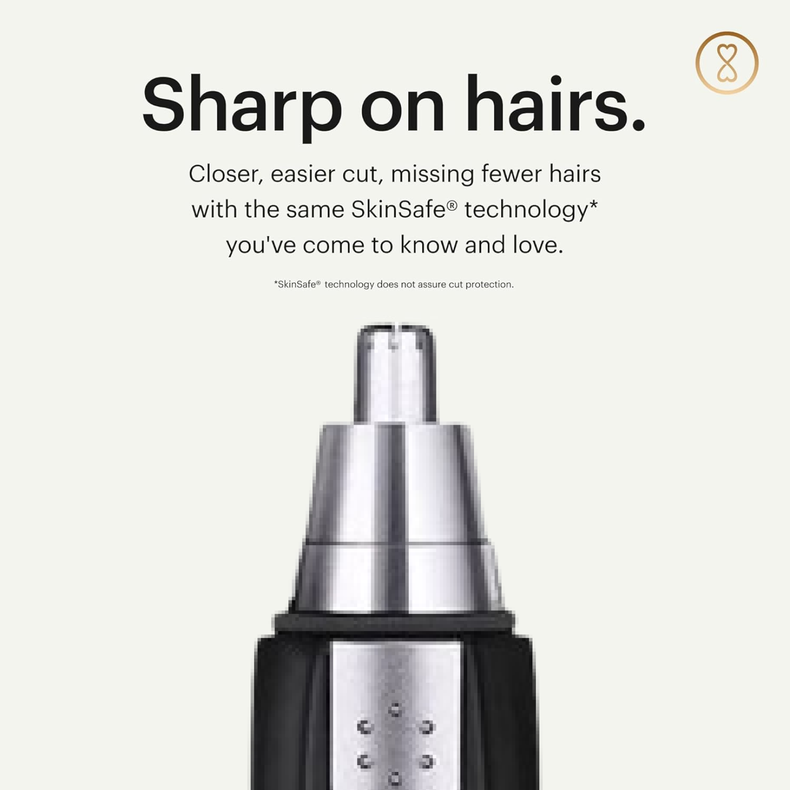 Ear and Nose Hair Trimmer, Sharp Steel Battery-Operated