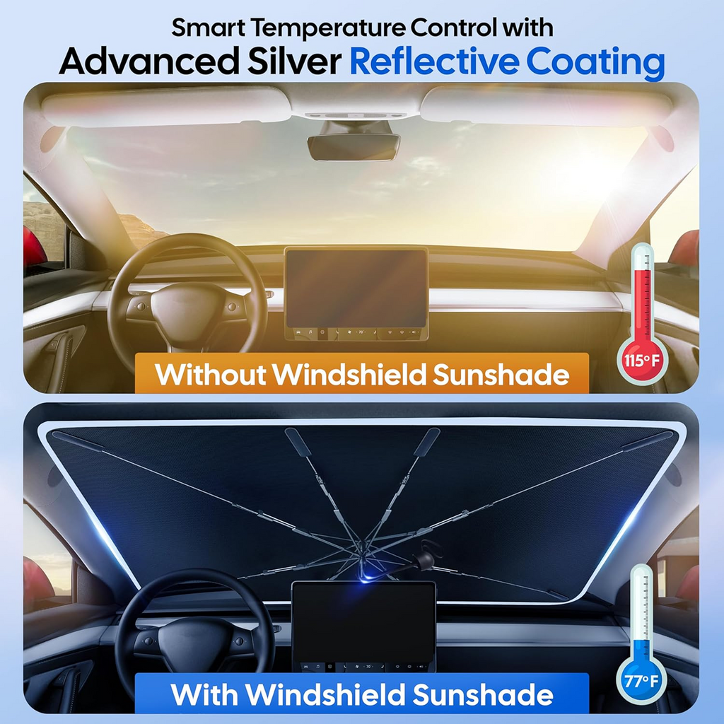 Foldable Sunshade for Car Windshield