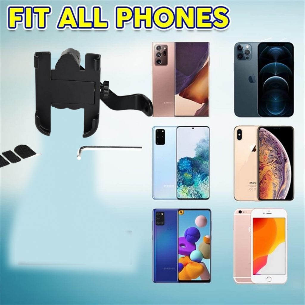 Mobile Phone Holder - Easy Adjustable Rear View Mount for Bike