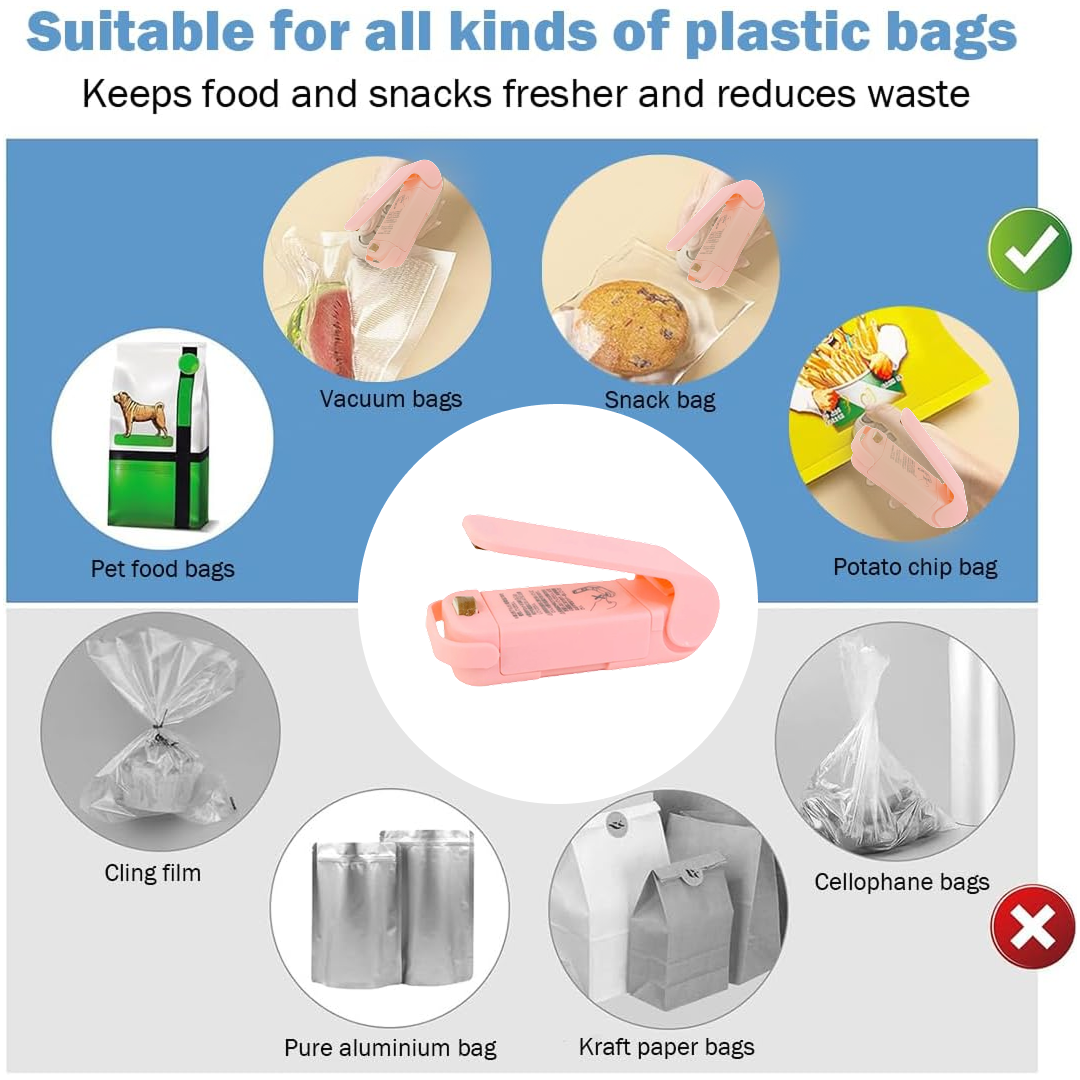 Mini Plastic Bag Sealer – Portable Heat Sealing Machine
