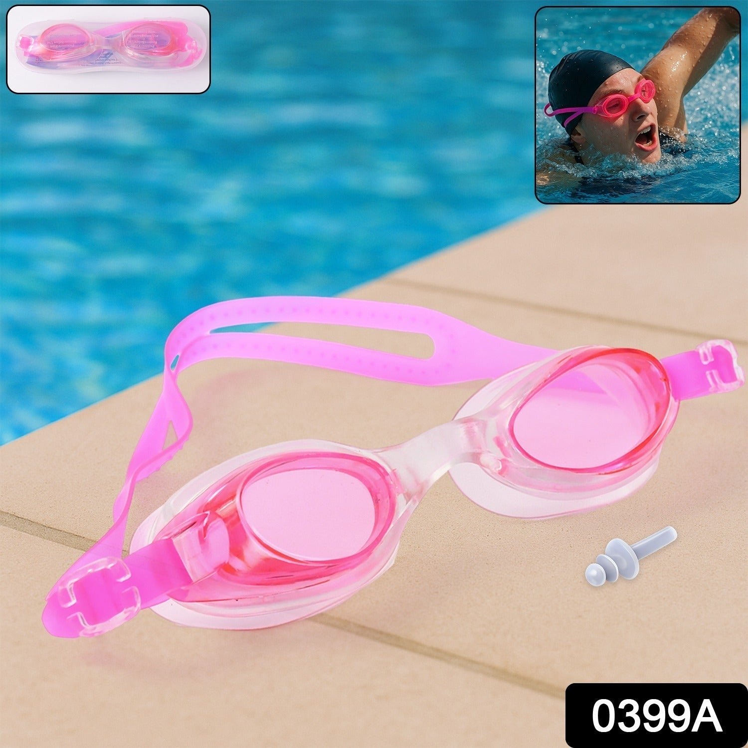 Anti-Fog Waterproof Adjustable Swimming Goggles