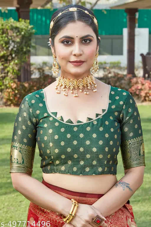 Cotton Silk Jacquard Saree – Purple Banarasi Saree