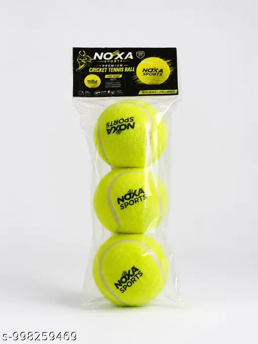Premium Cricket Tennis Practice Balls – Pack of 6 (Green, Rubber, 7cm)