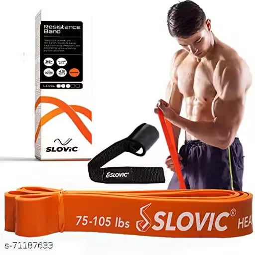 Fitness Resistance Band – 42‑inch Loop with Door Anchor
