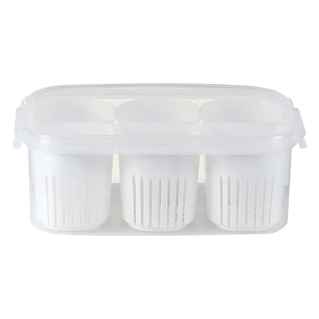Fridge Storage Boxes Freezer Storage Containers, Container for Kitchen Storage Set, Storage in Kitchen, Vegetable Storage, Draining Crisper Refrigerator Food Box (1 Pc)