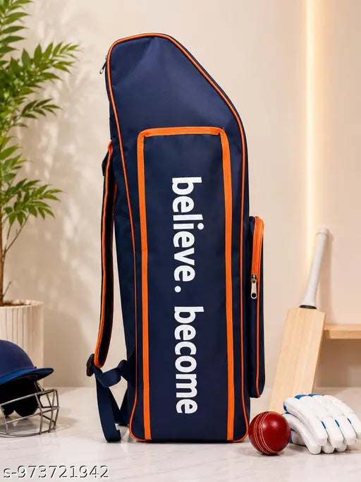 Premium Water‑Resistant Cricket Kit Bag – Spacious Backpack with Padded Straps (Navy Blue)