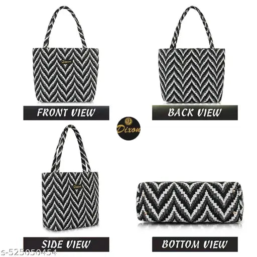 Casual Canvas Shoulder Tote Bag | Printed Handheld Women’s Handbag
