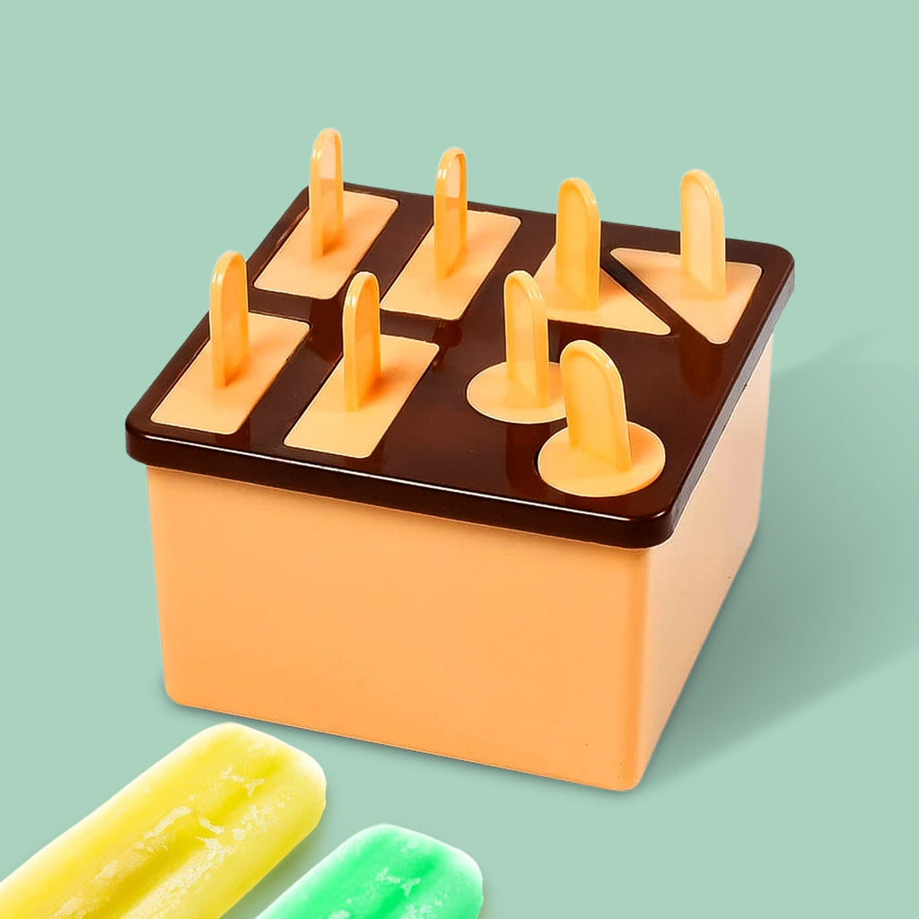 Plastic Kulfi Mould 8 pcs Tray