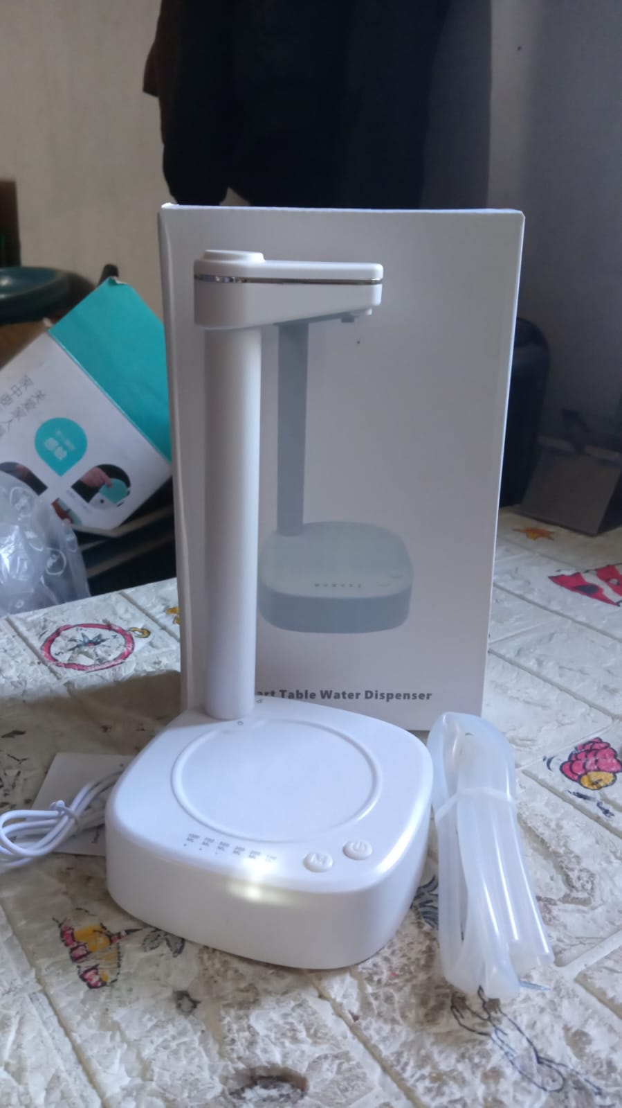 USB Charging Desktop Water Dispenser – Smart One Button Operation, Portable Water Pump for Home & Office