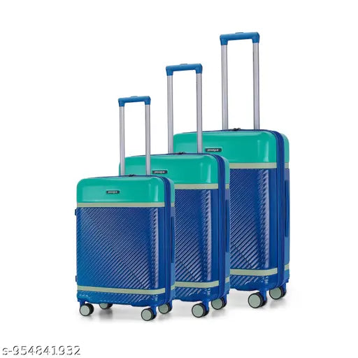 Provogue Hard‑Sided Trolley Bag Set of 3 – Expandable, TSA Lock