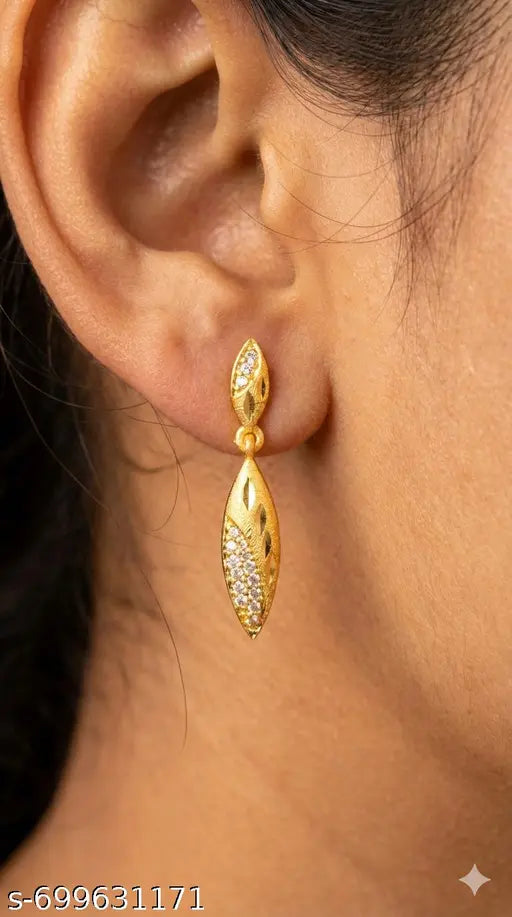 Forming Gold Plated Chandelier Earrings | Premium Ethnic Jewellery