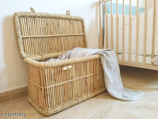 Bamboo Laundry Basket | Handmade Eco‑Friendly Storage Box