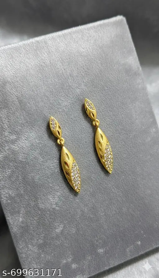 Forming Gold Plated Chandelier Earrings | Premium Ethnic Jewellery