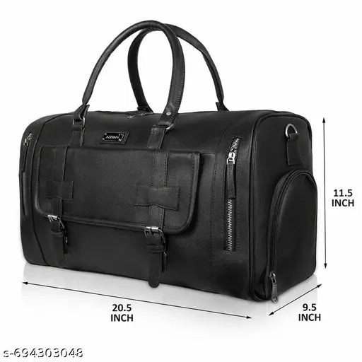 Premium Leather Duffel Bag for Men | Luxury Weekender
