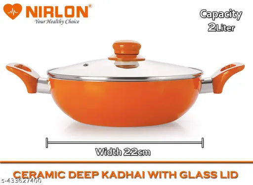 Nirlon Ceramic Cookware Combo Set