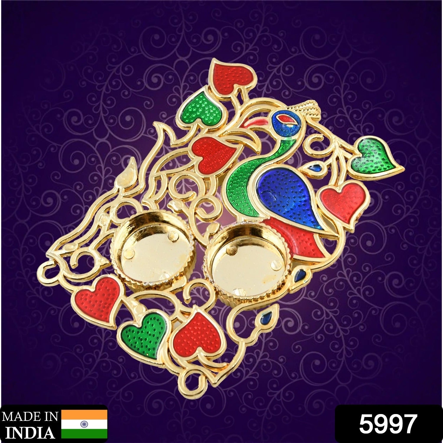 Rakasha Bandhan Special Puja Thali, Kumkum Thali Holder, Pooja Return Gift, Indian Housewarming Gifts, Brother / Bhai / Bhabhi / Sister / Family   for Rakshabandhan, Diwali
