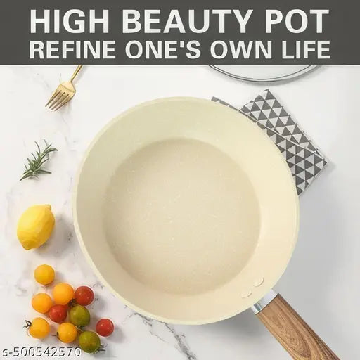 White Granite Nonstick Frying Pan