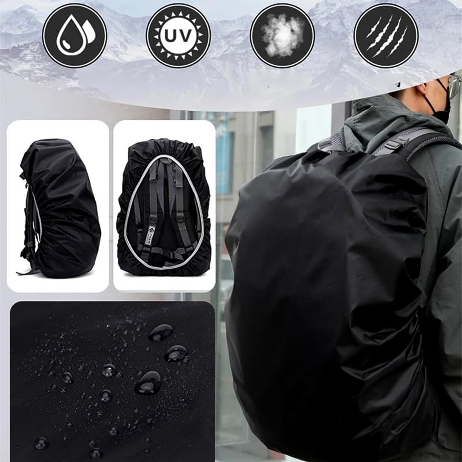 Heavy Waterproof Nylon Rain Cover/Dust Cover