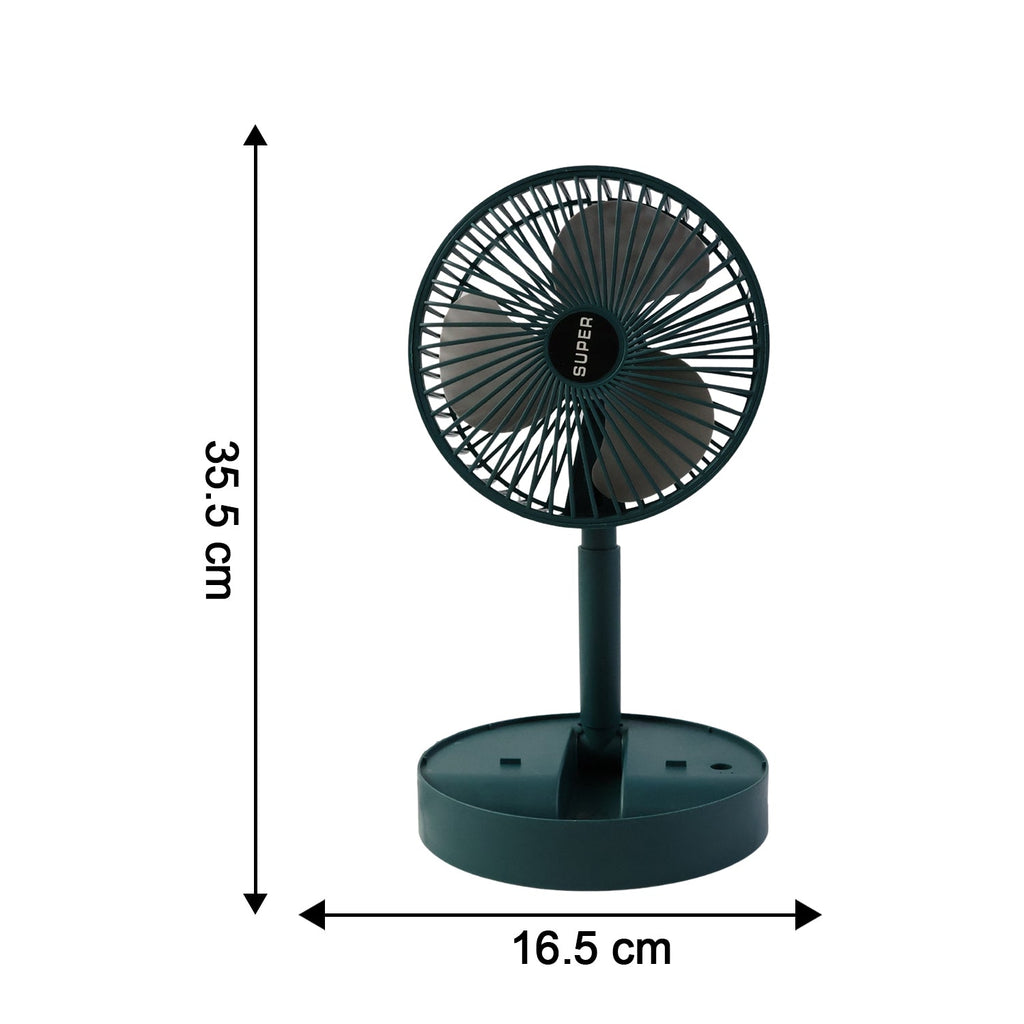 Sensor Foldable Mini Desk Fan with Adjustable Height and Angle (1 Pc)