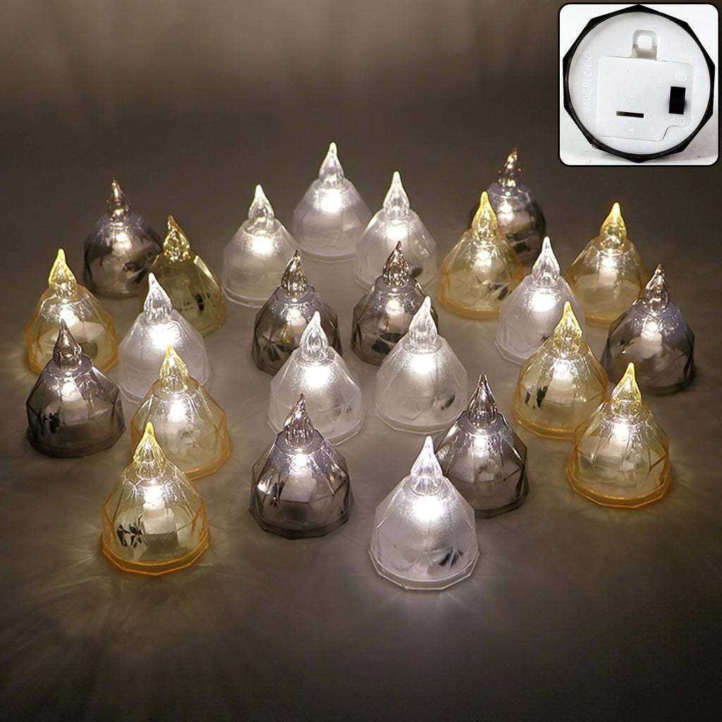 24 LED Candle Lights for Diwali