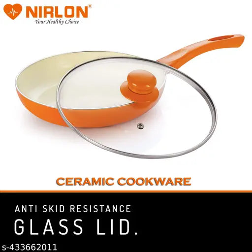 Nirlon Ceramic Cooking Fry Pan 24 cm