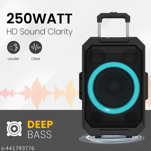 Beats II Party Speaker | 250W Bluetooth with Karaoke Mic & RGB Lights