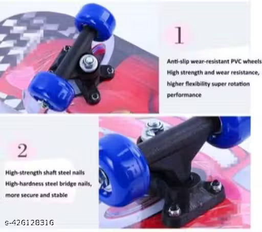 Double Kick Concave Premium Skateboard – 24x6 Inch, 9‑Layer Deck