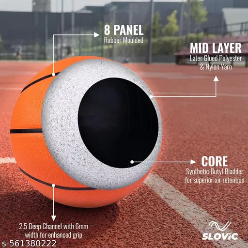 Premium SLOVIC Outdoor Basketball – Size 7, Professional Training Ball